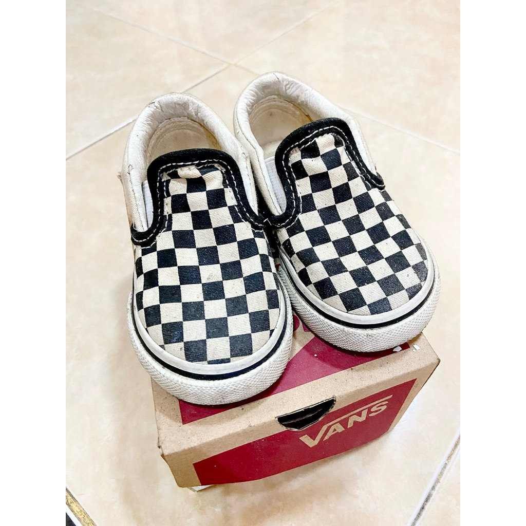 Sepatu Vans Checkerboard Kids Original