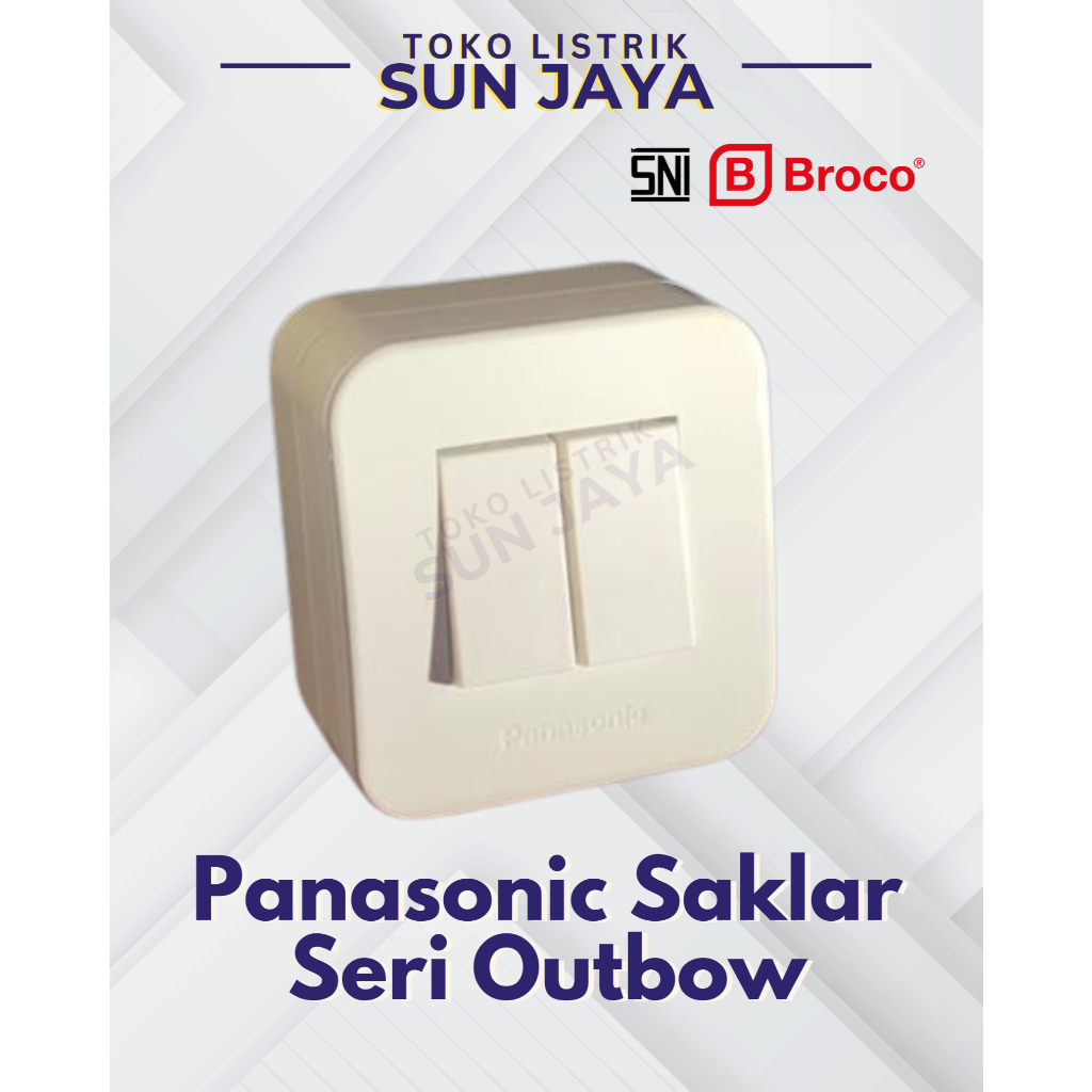 PANASONIC SAKLAR SERI OUTBOW / SAKLAR GANDA TEMPEL PANASONIC  WSJ-3900