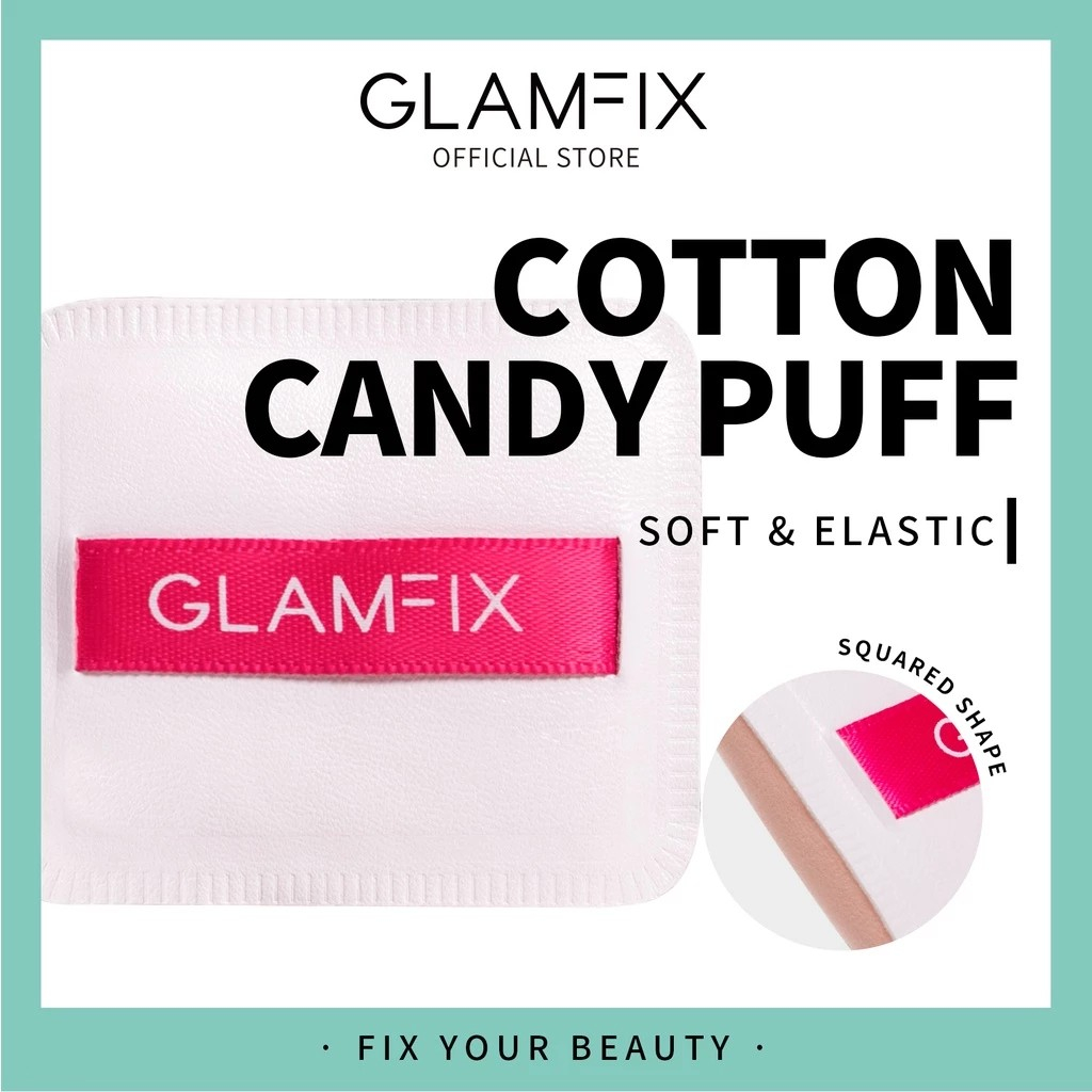 GLAMFIX Cotton Candy Puff Sponge Make Up Puff Spons Bedak Cair Alat Make Up
