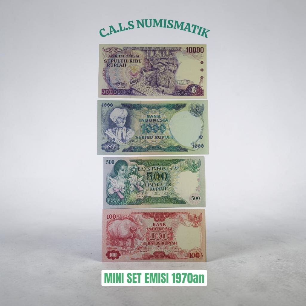 Mini Set Uang Kuno Emisi 1970an aUNC/UNC GRESS
