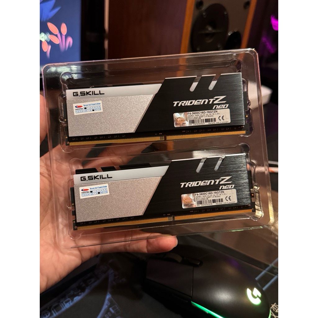Memory RAM DDR4 16Gb Kit (8gb x 2) G.skill TridentZ Neo 3600 Mhz CL16