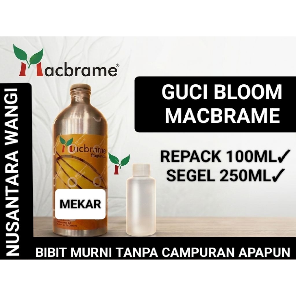 GUCI BLOOM MACBRAME 100ML & SEGEL 250ML/BIBIT PARFUME MURNI SEGEL PABRIK AROMA GUCI BLOOM by MACBRAM