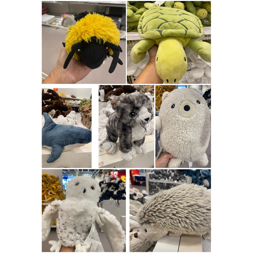 Boneka Skogsduv4 (landak, burung hantu, lebah)Lilleplutt (kucing), Grejsimojs (beruang) Blaving4d (p