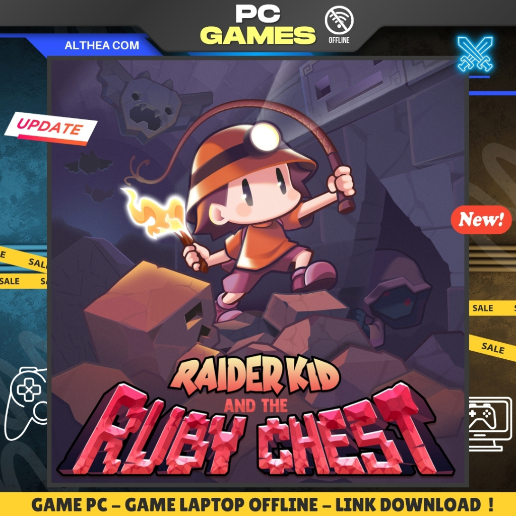RAIDER KID AND THE RUBY CHEST - ADVENTURE - PLATFORMER - INDIE - GAME PC / LAPTOP - OFFLINE