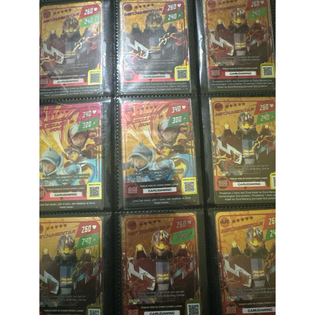 Kartu Boboiboy Mystery Pasti Kartu Emas AR-SR