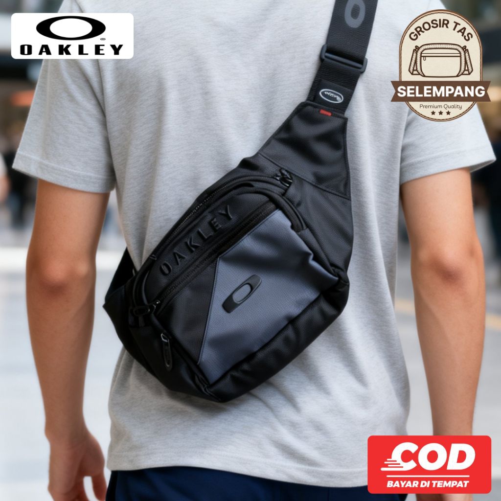 OAKLEY TAS OAKLEY TAS SELEMPANG OAKLEY WAISTBAG OAKLEY TAS PINGGANG SLINGBAG OAKLEY PREMIUM LOGO BES