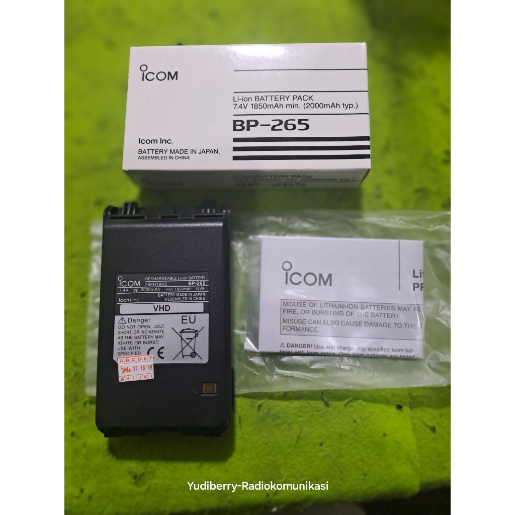 Baterai BP265 V80 HT BATRE bp-265 HT IC-V80 Battery ICv80 Bateray ICV80 IC V80 IC T70A BP265 BP-265 