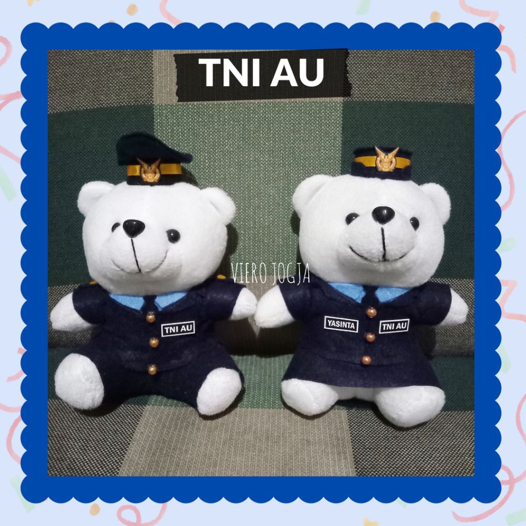 Boneka Profesi TNI AU PDU Hadiah Souvenir Wisuda Pelantikan Kelulusan Isian Buket Hampers