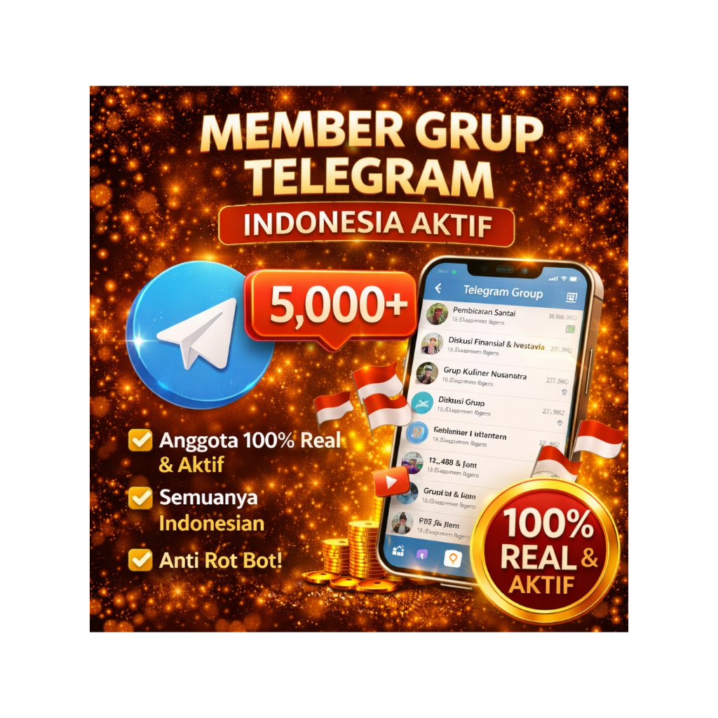 MEMBER GRUP TELEGRAM AKTIF INDONESIA REAL PERMANEN GARANSI 100% BISA PILIH NEGARA