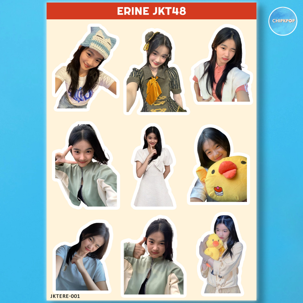ERINE STIKER JKT 48 I STIKER JKT 48 I JKT 48 NEW ERA I STIKER ERINE JKT48 I STIKER HOLOGRAM JKT48