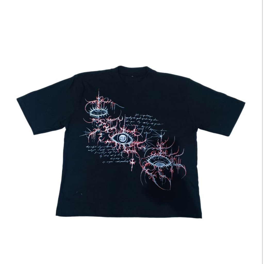 (LIMITED) KAOS VINTAGE Y2K GHOTIC STYLE/ KAOS CYBERSIGILISM ORIGINAL HAND DRAWING UNISEX