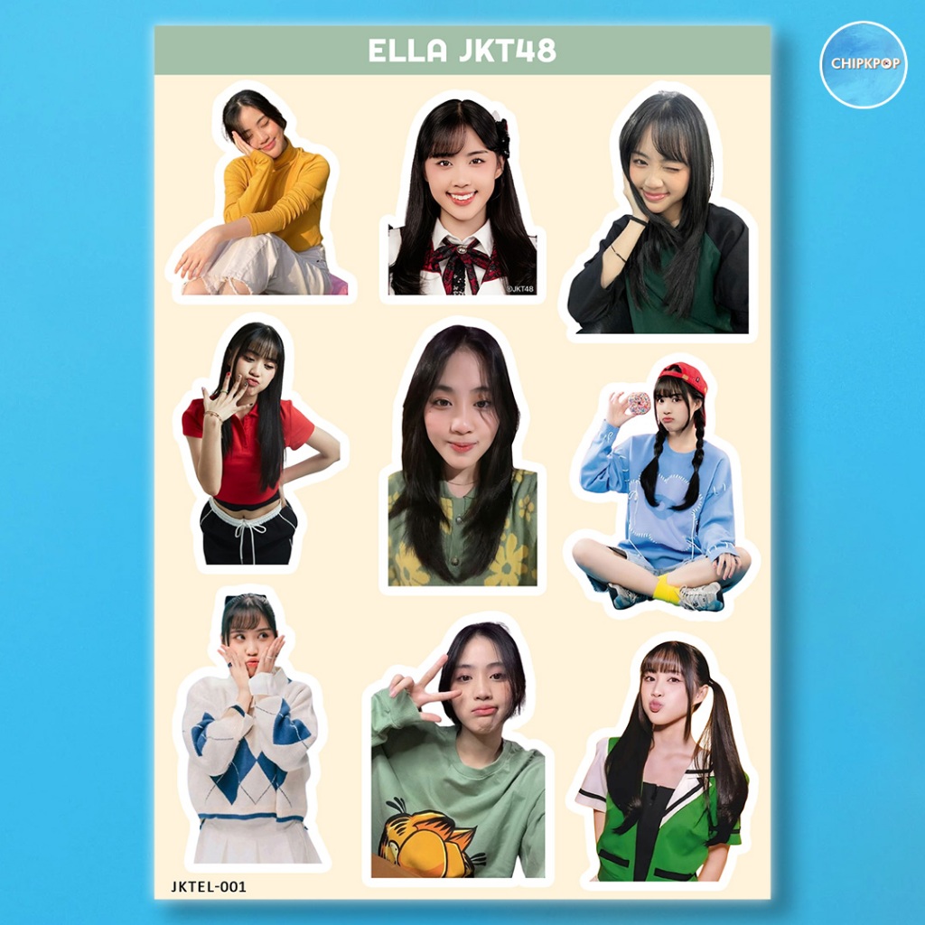ELLA STIKER JKT 48 I STIKER JKT 48 I JKT 48 NEW ERA I STIKER ELLA JKT48 I STIKER HOLOGRAM JKT48