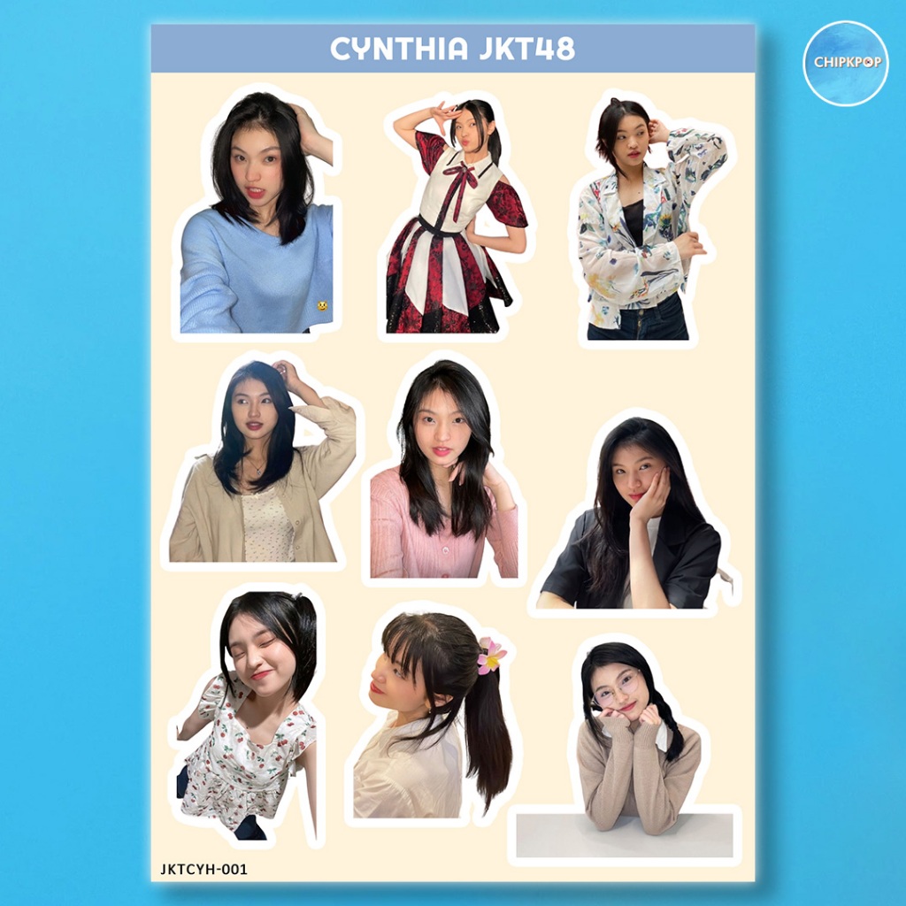 CYNTHIA STIKER JKT 48 I STIKER JKT 48 I JKT 48 NEW ERA I STIKER CYNTHIA JKT48 I STIKER HOLOGRAM JKT4