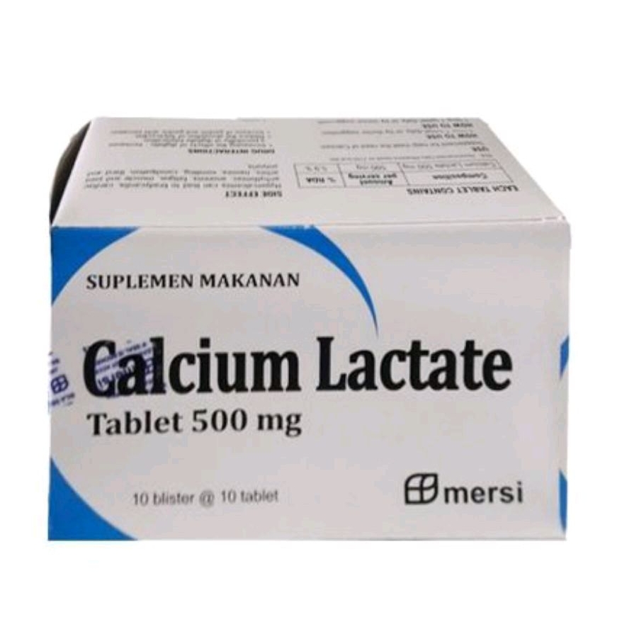 Calcium Lactate 100 Tablet - Suplemen Kalsium untuk Anak, Ibu Hamil, dan Lansia