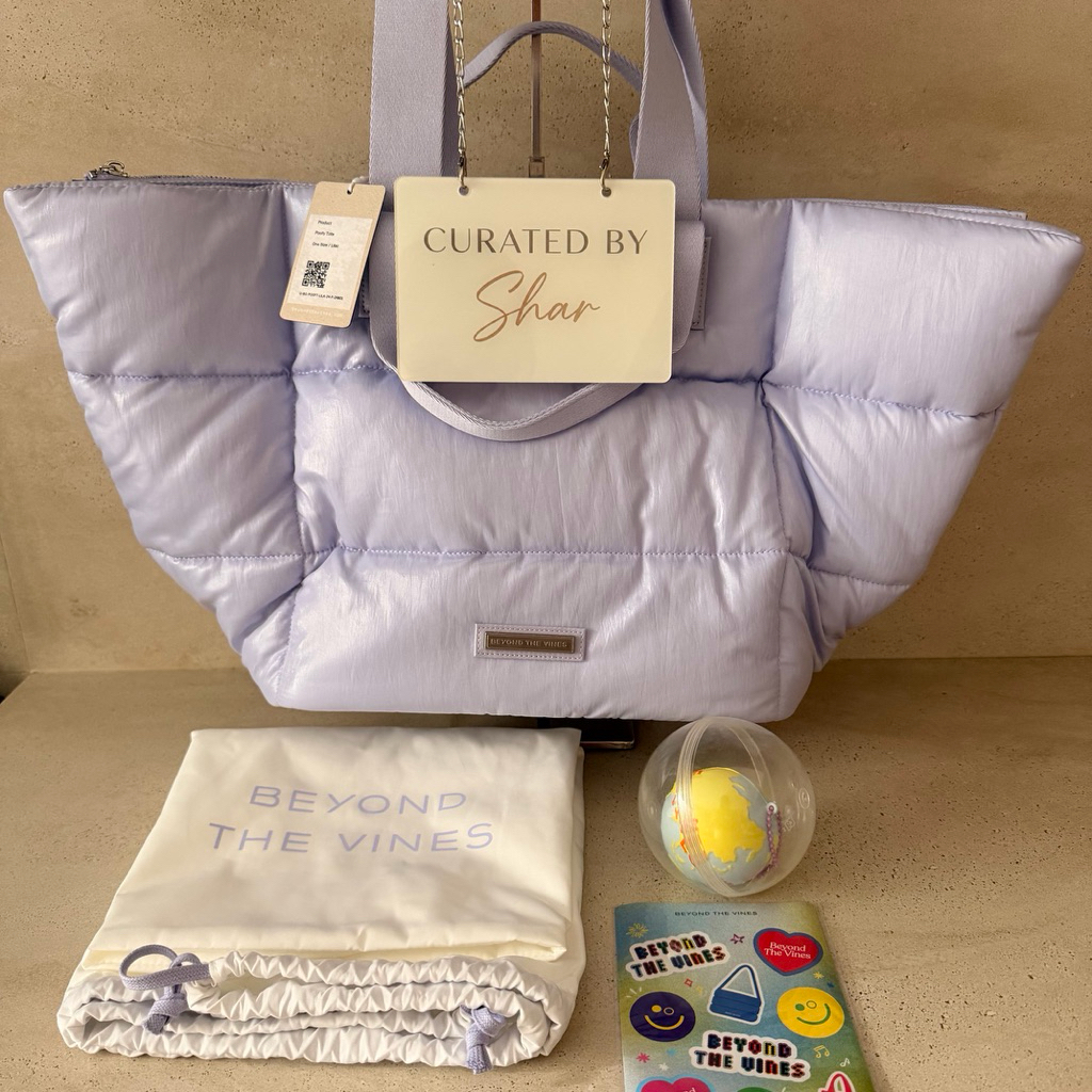 BTV Glazed Poofy Trapeze Tote Bag
