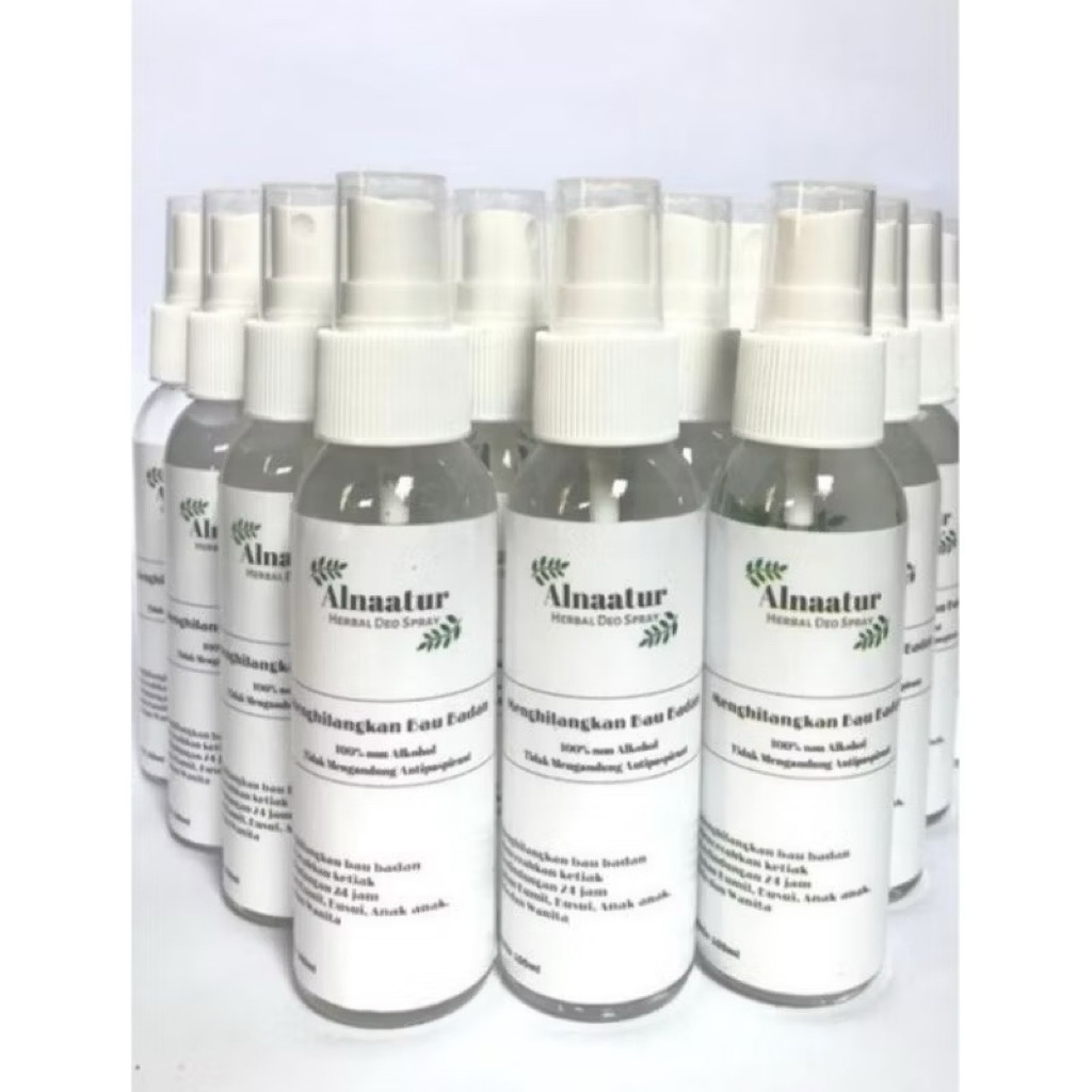 Deodorant Spray Tawas Cair Natural Herbal 100ml Anti Bau Ketiak,  Bau Kaki, Anak Bumil Busui Pria Wa