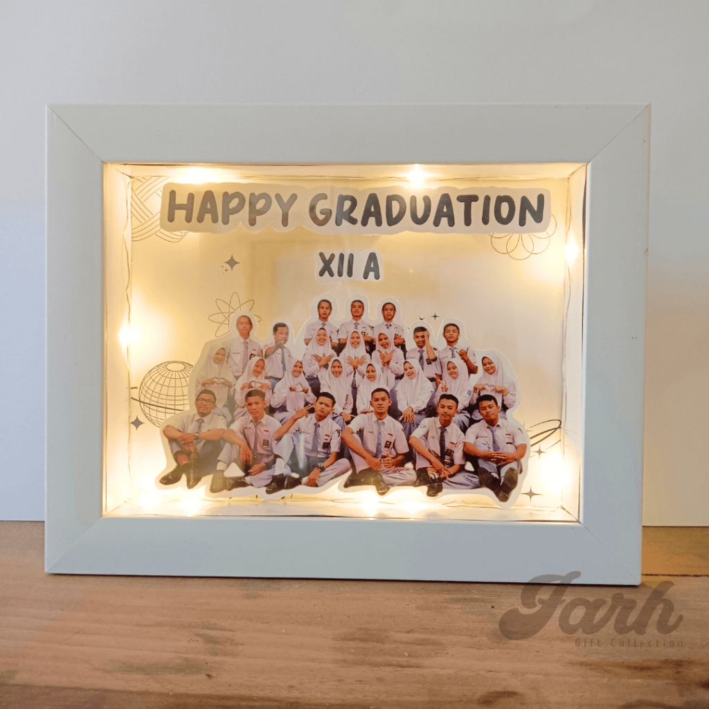 FRAME 3D POP UP CUSTOM TERMURAH  KADO PERPISAHAN KADO WISUDA HADIAH PERPISAHAN BINGKAI 3D CUSTOM NAM