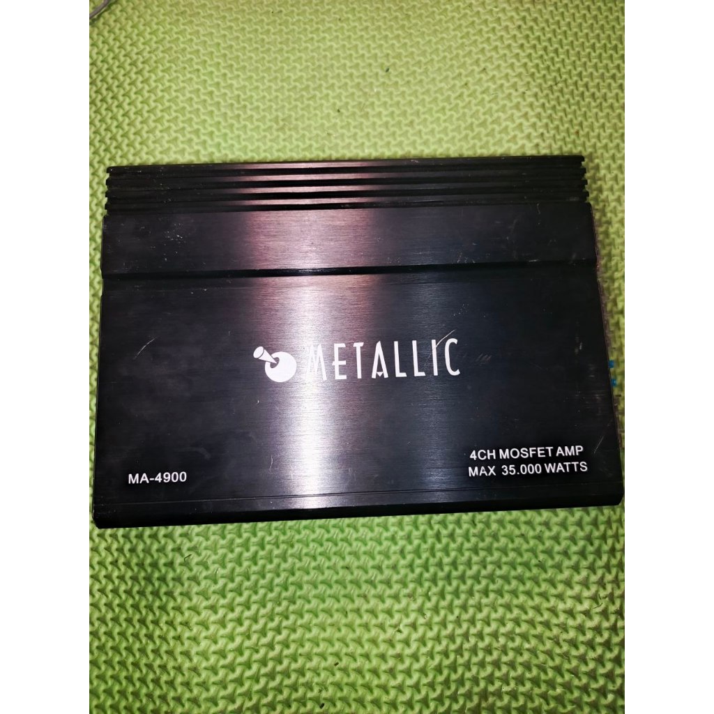 Power Metallic 4 Channel MA-4900 Audio Mobil Amplifier | High Sound Quality | Kondisi Bekas Normal