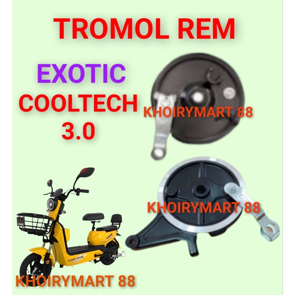 tromol rem exotic cooltech 3.0 rumah kampas rem sepeda listrik exotic cooltech 3.0