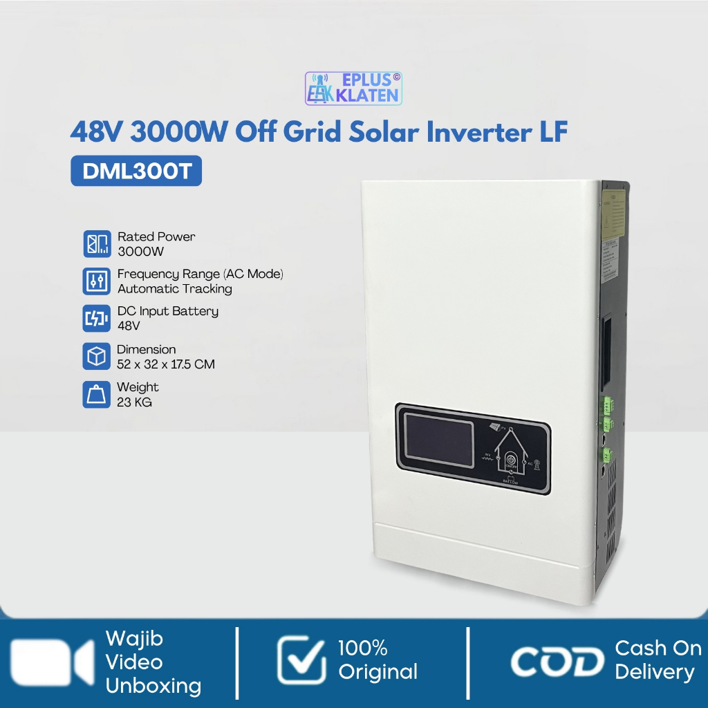 Inverter Off Grid Hybrid 3000W 48V 60A LF Off‑Grid Solar Panel Rumah