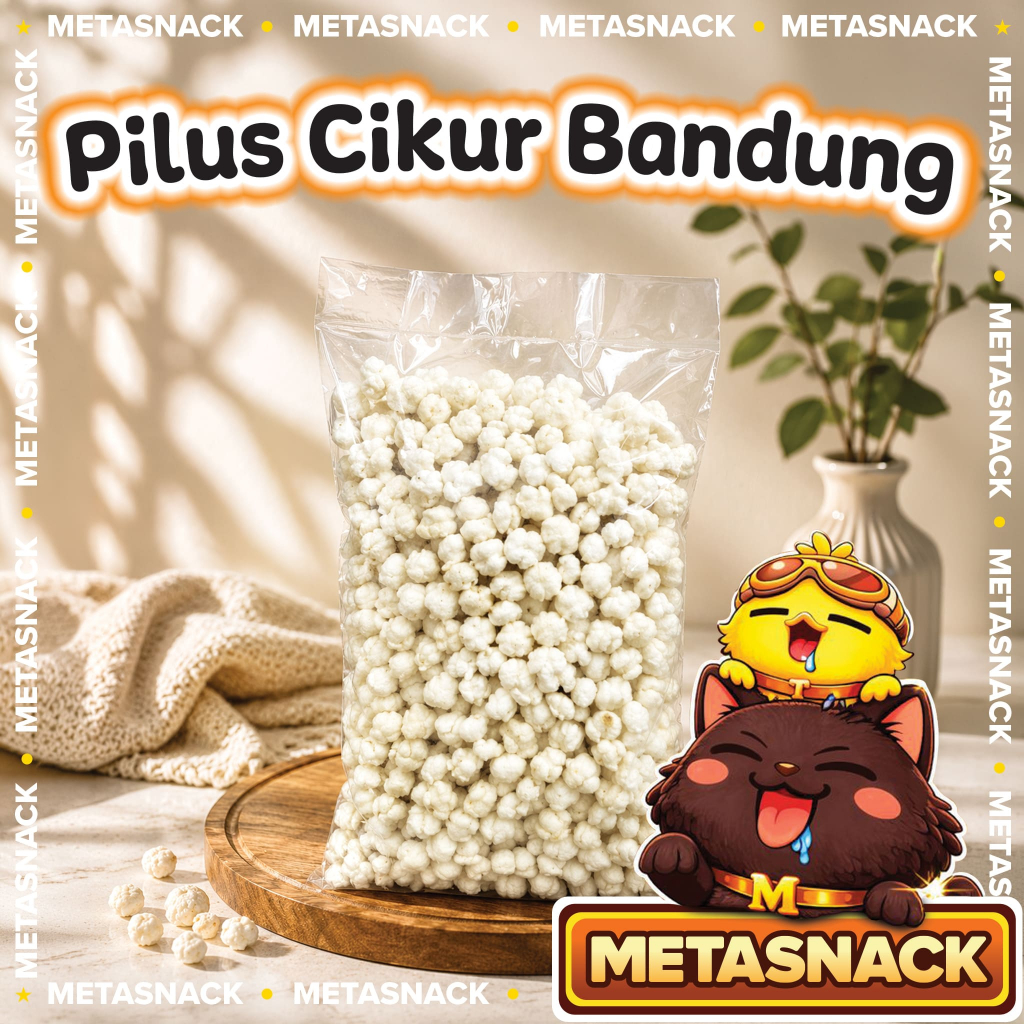 [METASNACK] Pilus Cikur Original Asli Bandung - Cemilan Gurih Renyah