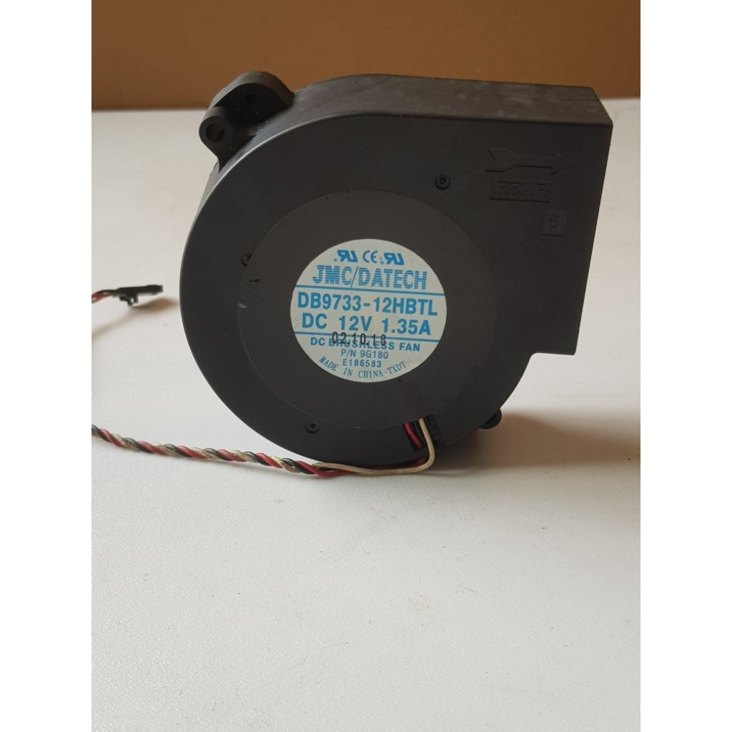 Fan kipas keong JMC/DATECH DC 12V_1.35A 9X9.5CM 3pin