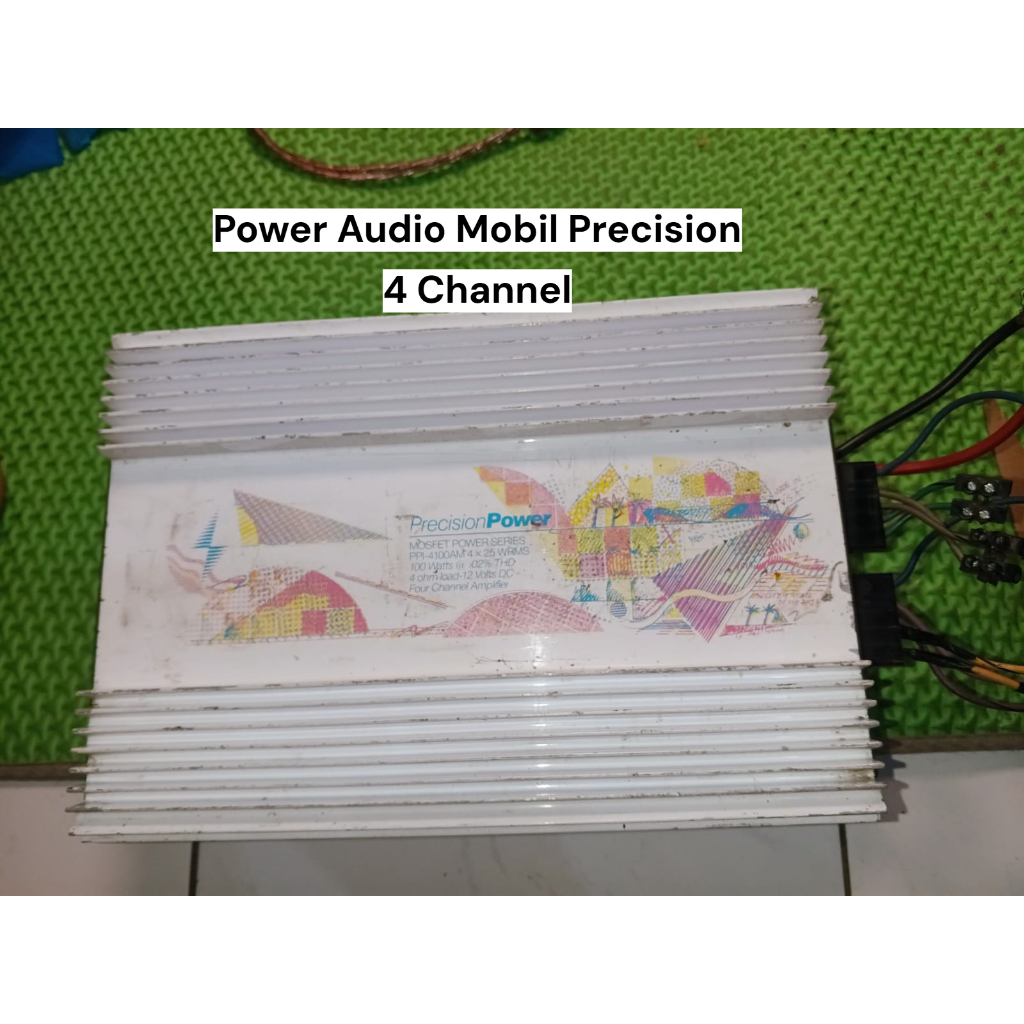 Power Audio Mobil Merk Precision 4 Channel | Kondisi Bekas Normal.