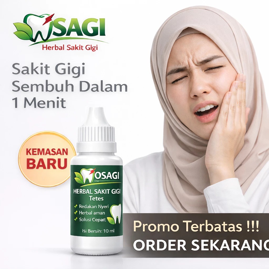 OSAGI Herbal Oil Obat Sakit Gigi Herbal, Efektif Membantu Meredakan Sakit Gigi, Gigi Berlubang Dan S