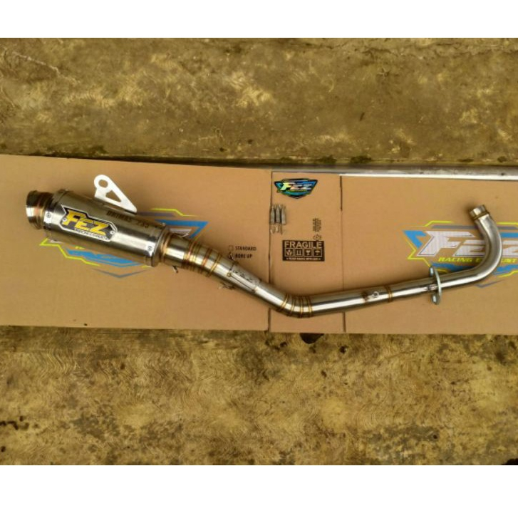 KNALPOT FEZ RACING EXHAUST SUPRA 125 KOLONG KOMPETISI