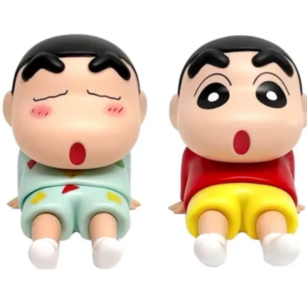Holder Smartphone HP dan iPad Figure Crayon Shinchan Lucu untuk Dekorasi Meja Phone Holder Stand Dud