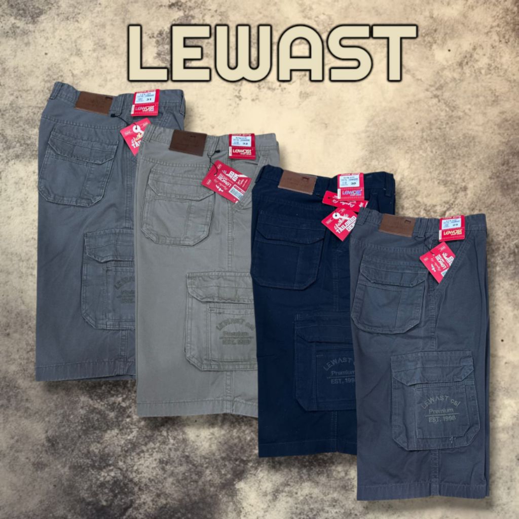 Celana Pendek Cargo Pria LEWAST ORIGINAL