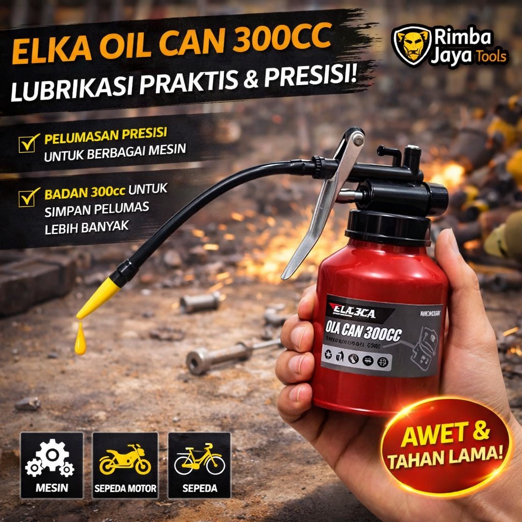 ELLKA SEMPROTAN OLI BESI 300CC TERMURAH |OIL CAN 300ML