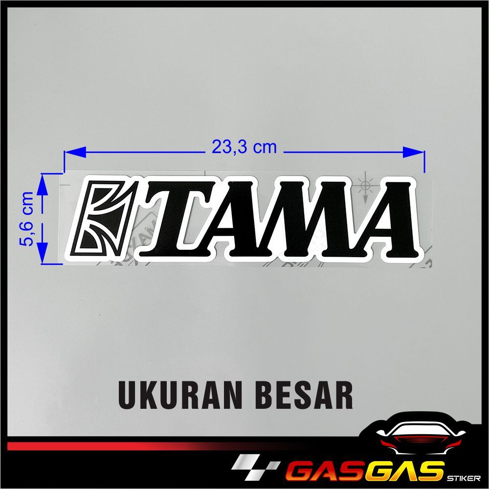 Stiker DRUM TAMA | BRAND TAMA DRUM | Sticker Kualitas Premium
