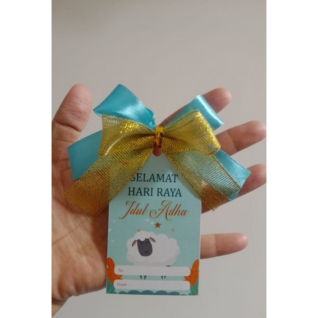 pita jadi gift hampers hang tag idul adha/lebaran haji/hang tag lebaran kurban