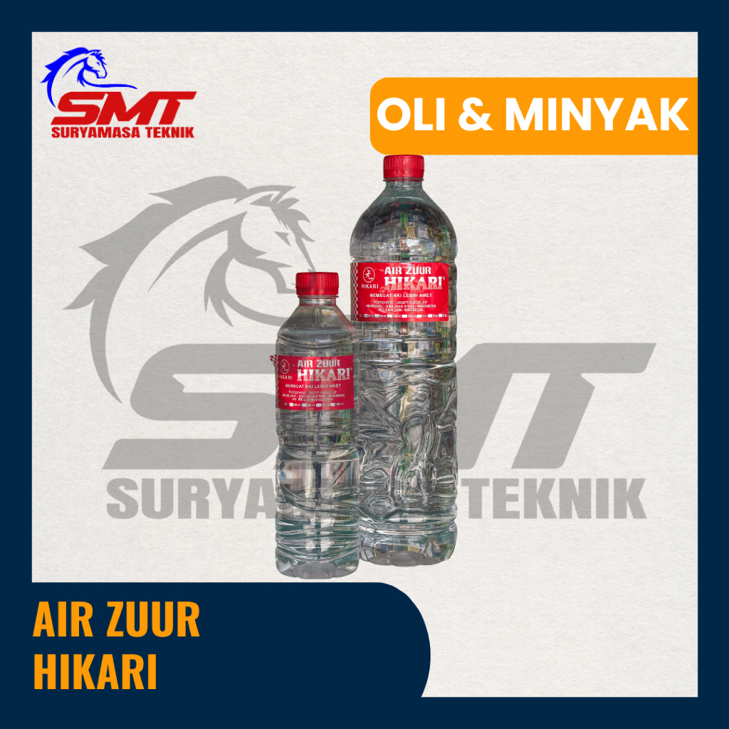 Air Zuur Hikari 600ml - Air Accu Aki Air Keras Untuk Aki Basah Motor Mobil