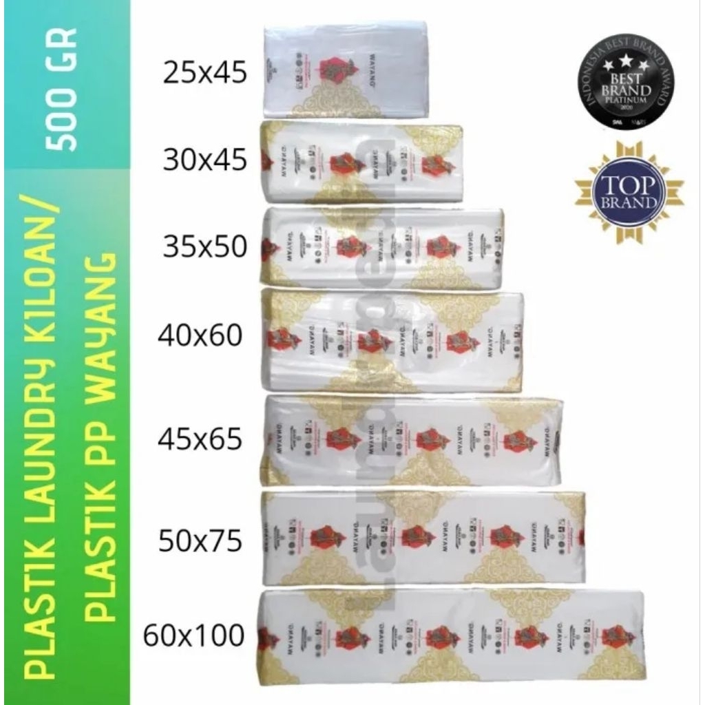 Plastik Laundry - Plastik Packing - Plastik baju merk wayang