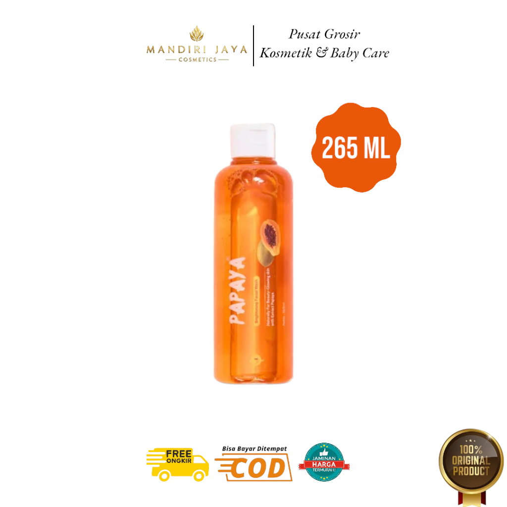 Papaya Brightening Facial Wash 265ml - Sabun Cair Papaya 265ml