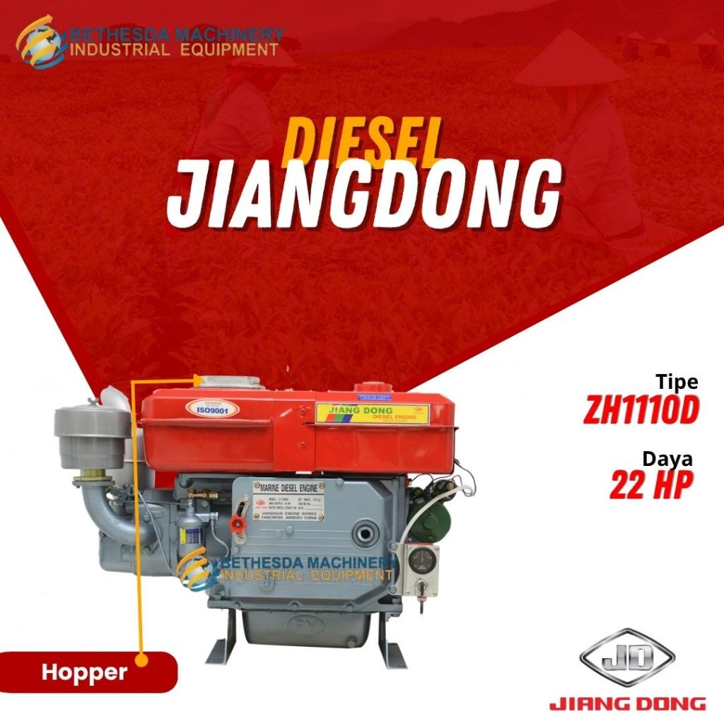 Mesin Penggerak 22 Hp Diesel Jiangdong Stater 22 PK ZH1110D
