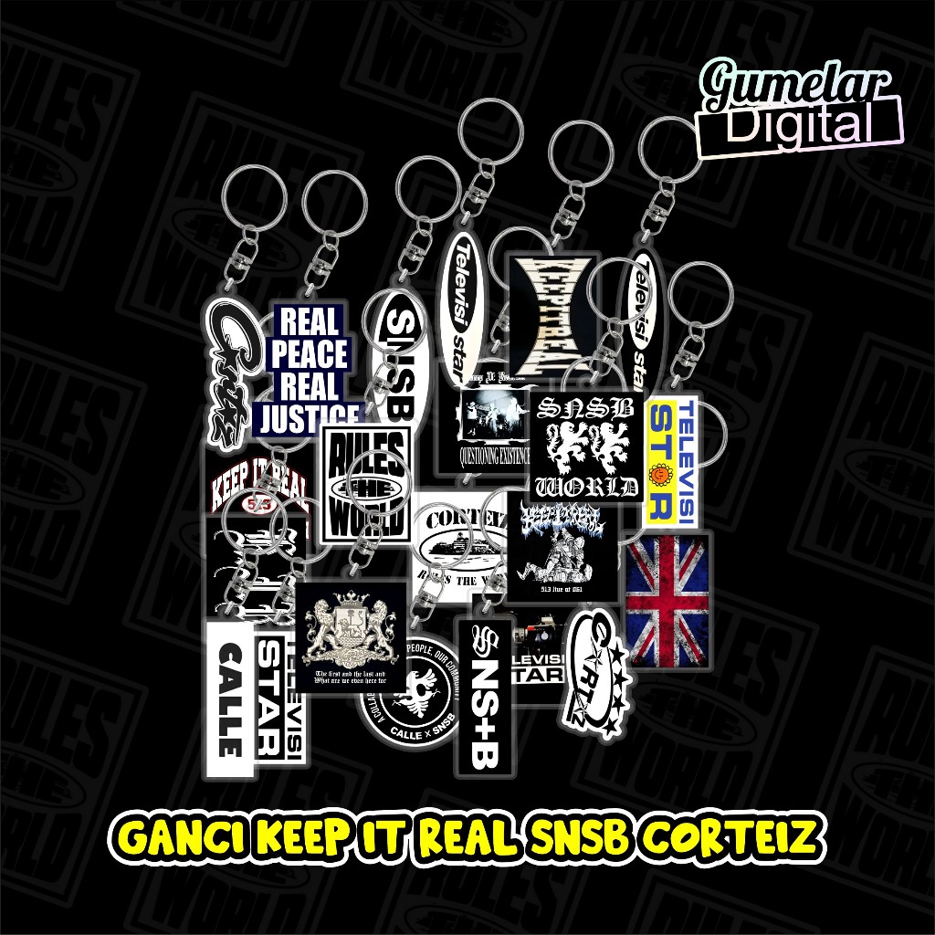 GANCI SNSB KEEP IT REAL CALLE CORTEIZ GANCI KEEP IT REAL GANCI CALLE KEYCHAIN