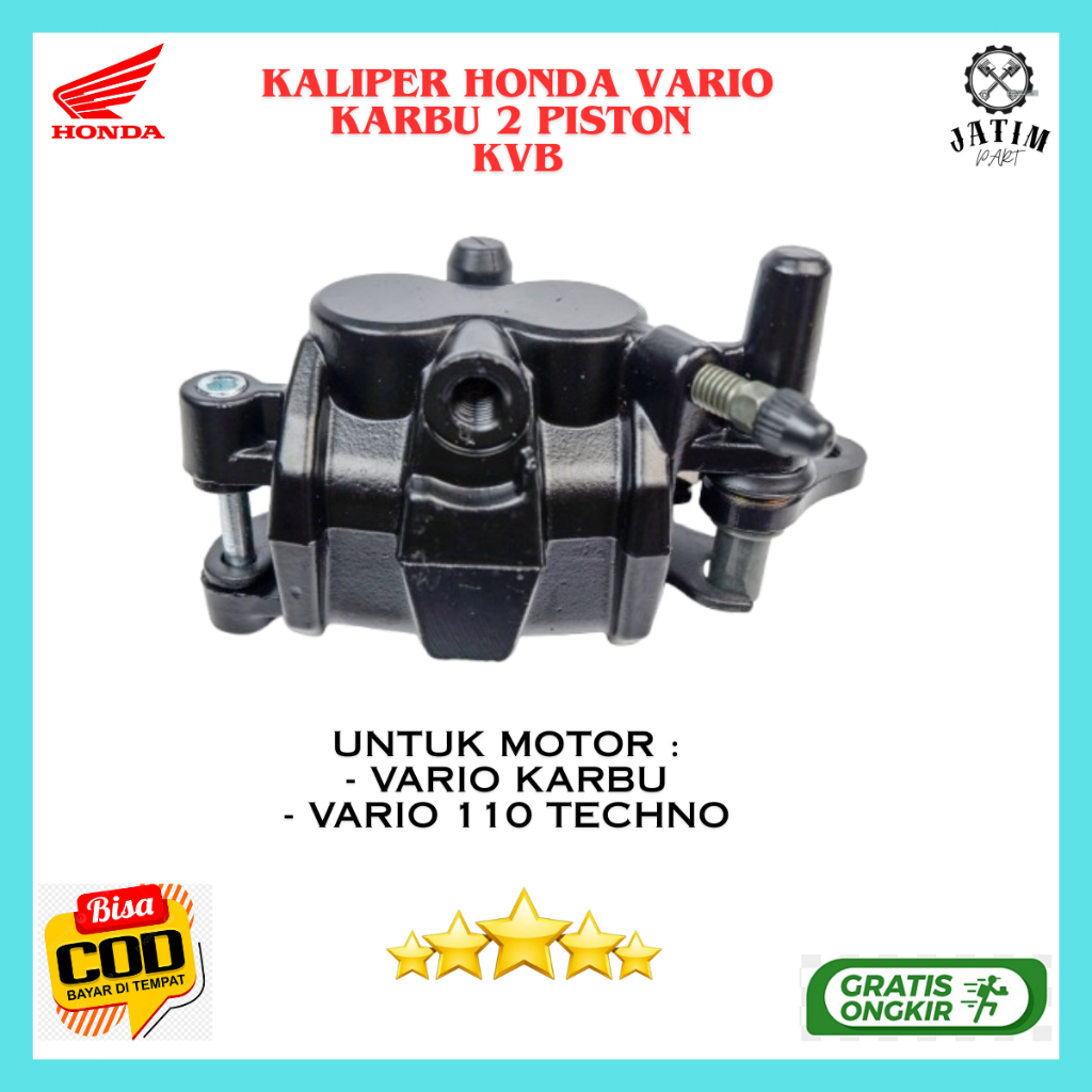 Kaliper 2 Vario Karbu Ori 2 Piston / Caliper Honda Vario Techno Original Premium - 45100-KVB-911