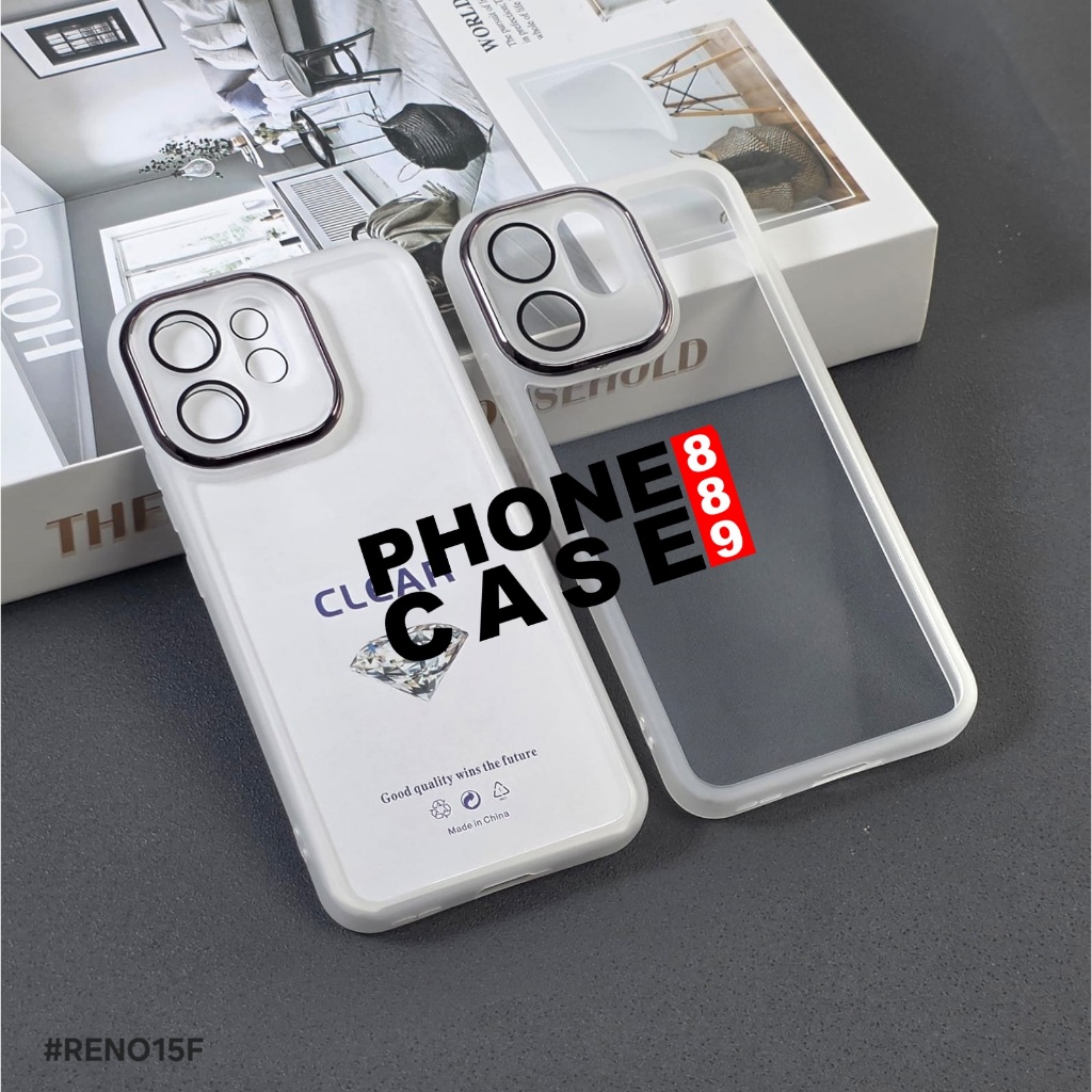 CASE OPPO RENO 15 5G OPPO RENO 15F SOFT CLEAR LENS CAMERA CASE BENING OPPO RENO 15 5G OPPO RENO 15F