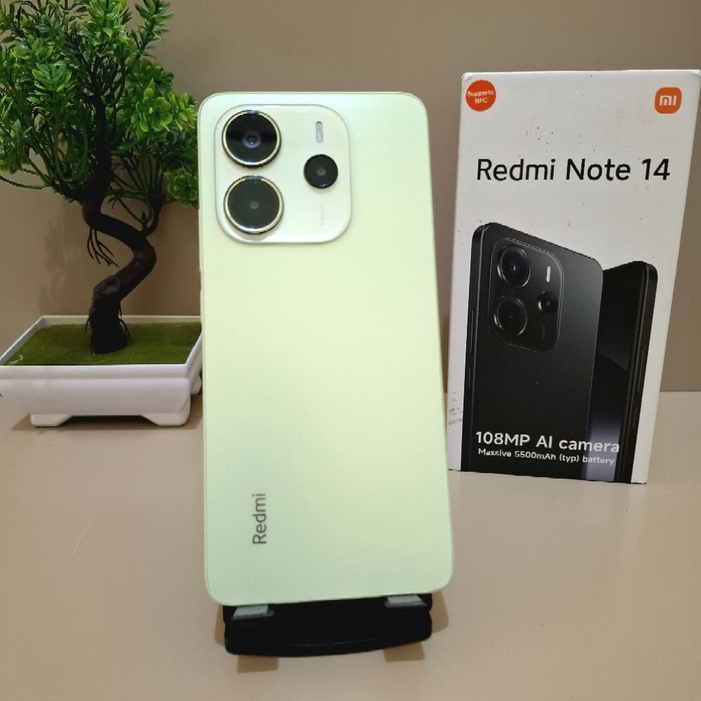 Redmi Note 14 8/128 8/256 SEIN Second Original Mulus NFC AMOLED Fullset HP Bekas Normal