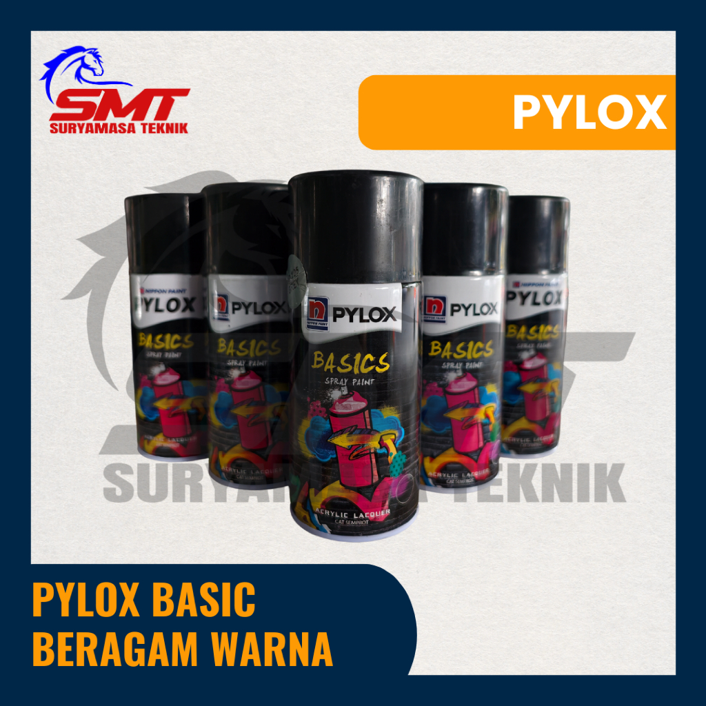 Pylox Basic Nippon Paint Cat Semprot Warna Beragam - Spray Paint Serbaguna