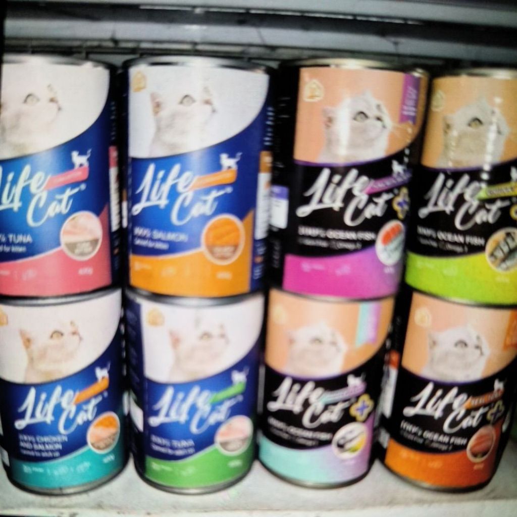 LIFE CAT PLUS WHOLE FISH CHUNKY OCEAN FISH TUNA WITH MACKEREL MACKAREL MAKAREL REAL MEAT WHOLE GRAIN