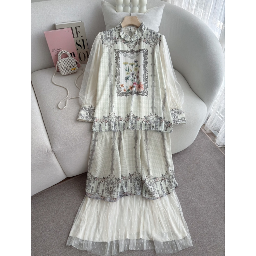 CANDY LADY Marvela Dotty Maxi / Gamis Motif Wanita Terbaru Dress Ceruty Bestseller