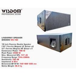 (JUAL 1 BUAH) Wisdom MS-102 / MS102 Speaker 10" Speaker Line Array Pasif Original
