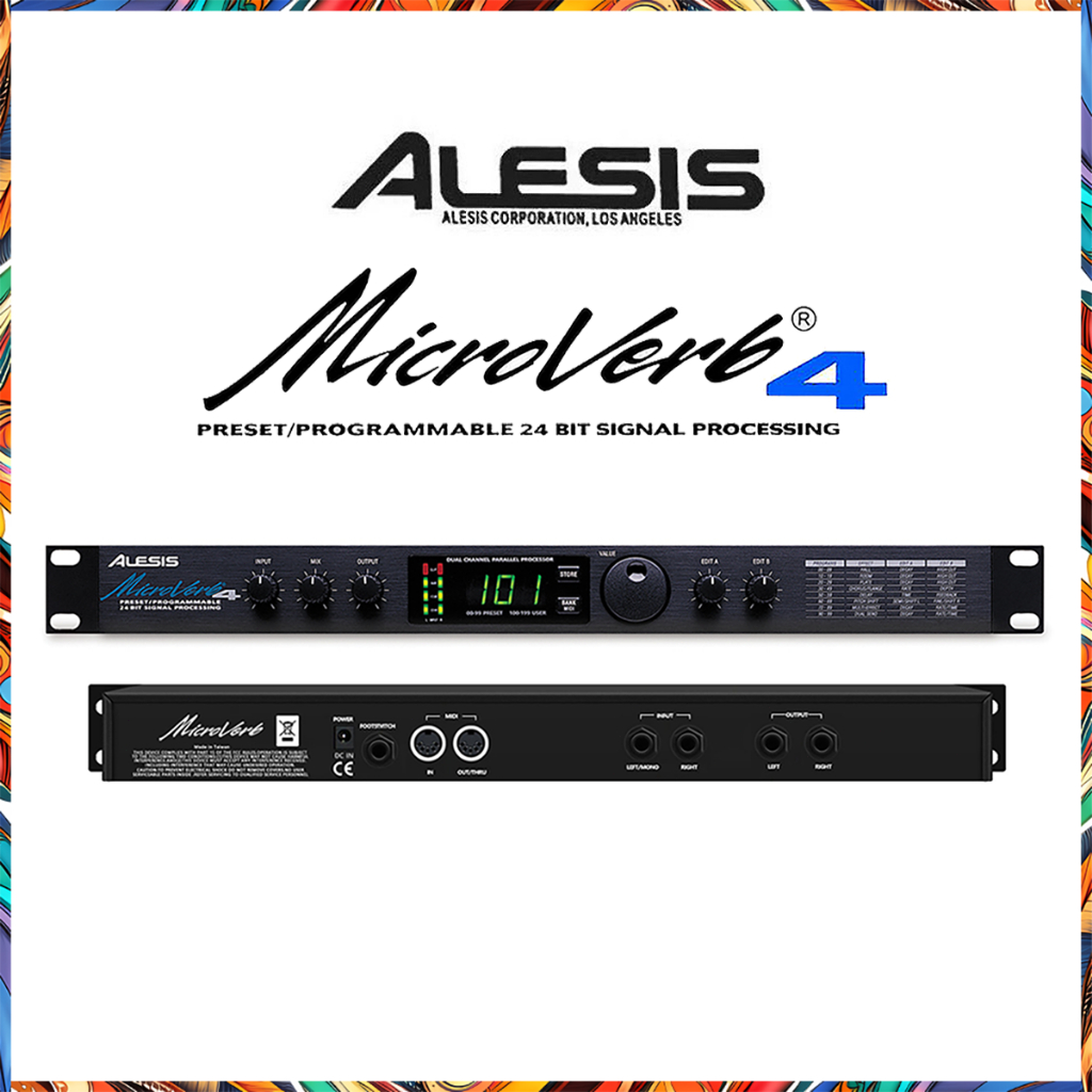 ALESIS MIC4 Effect Vocal Alesis Microverb 4 Preset Programmable 24 Bit Signal Processing Untuk Pangg