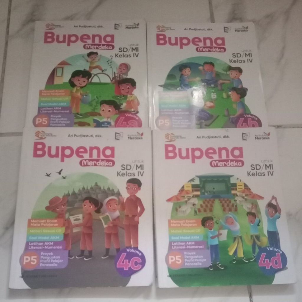 Bupena 4a, 4b, 4c, 4d,SD/MI Kelas 4 Kurikulum Merdeka (Bekas)