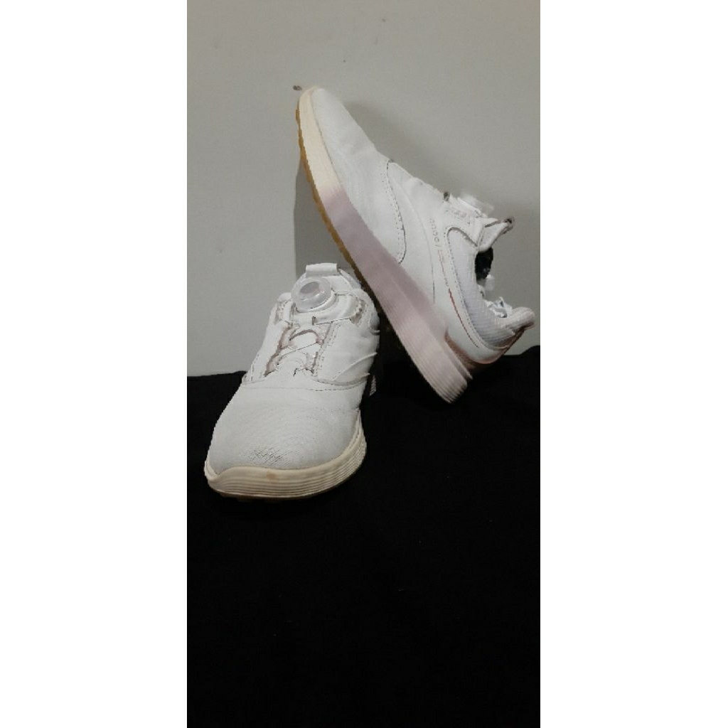 Jual sepatu ecco golf girl boa warna white size 39 insole 24 cm preloved/seken/second/bekas