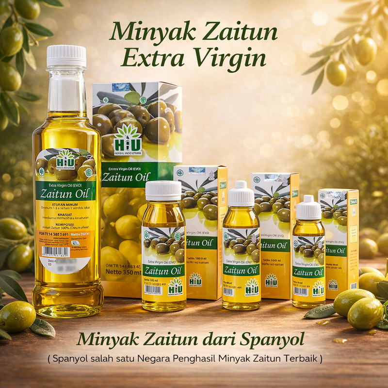 Zaitun Oil 100ml HIU Extra Virgin | Jamin Original